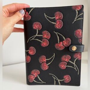 Notebook With Cherry Print Coach